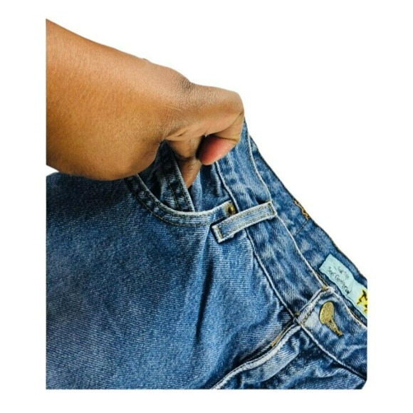 Mudd Jeans Womens Power Rangers Denim Shorts Embroidered Patches Blue Size 7 - Picture 3 of 8